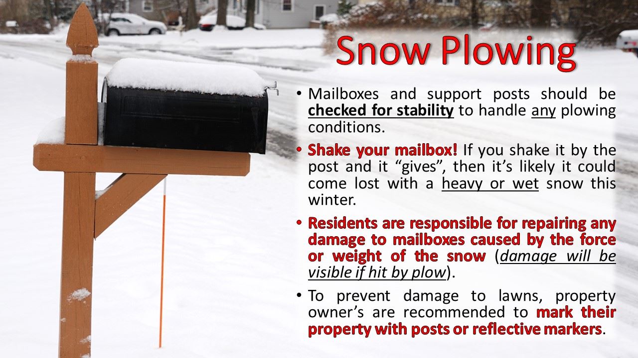 Snow Plow Reminders